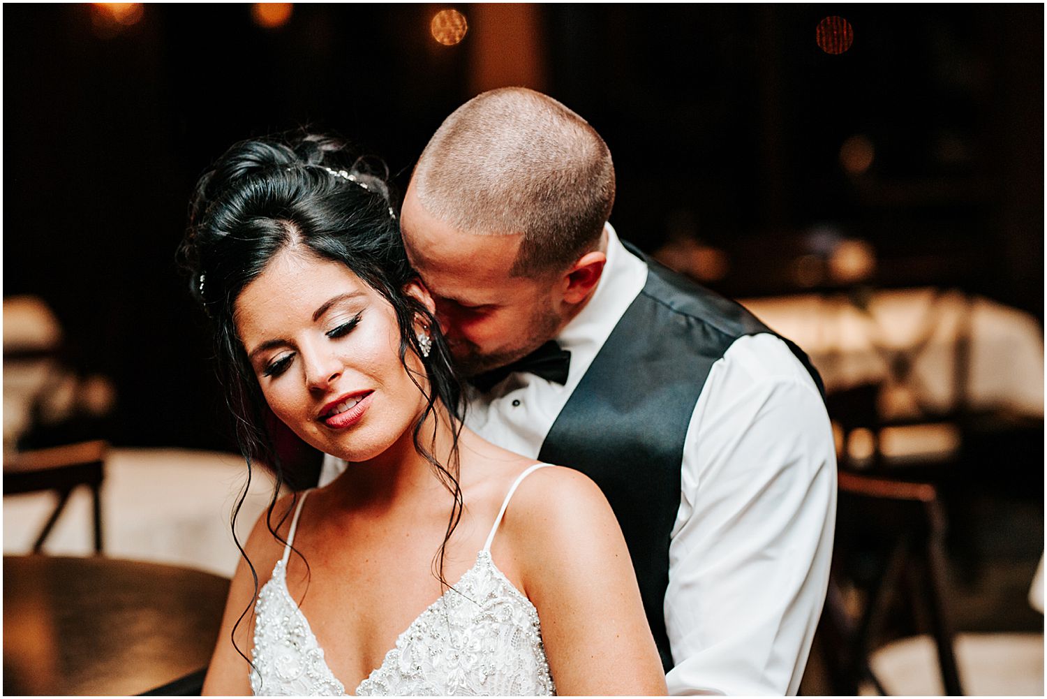 Intimate moments captured at this Clarks Landing Yacht Club wedding